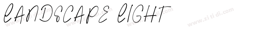 LANDSCAPE LIGHT字体转换